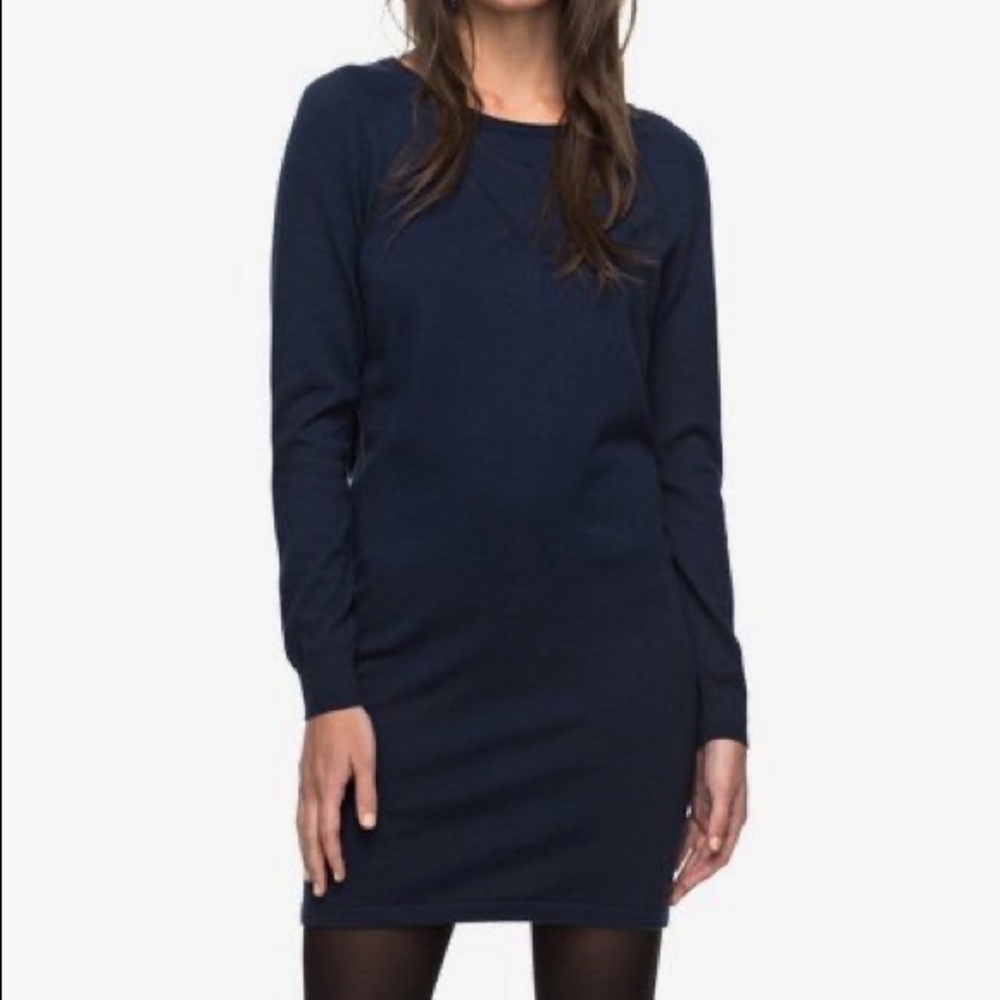 Roxy Winter Story Long Sleeve Button-Back Dress